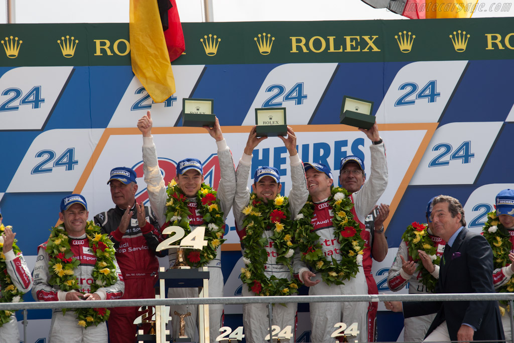 The podium   - 2012 24 Hours of Le Mans
