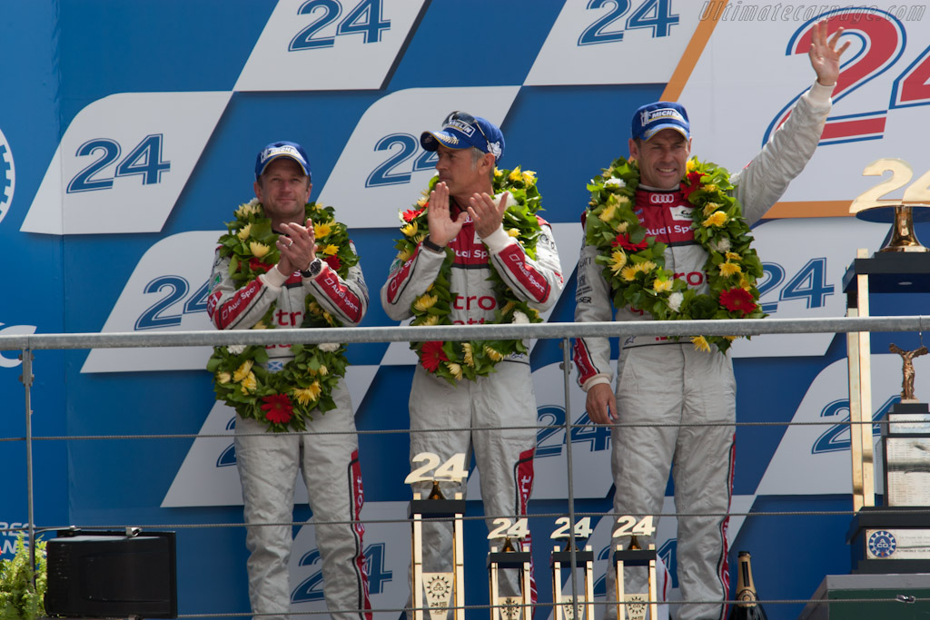 The podium   - 2012 24 Hours of Le Mans