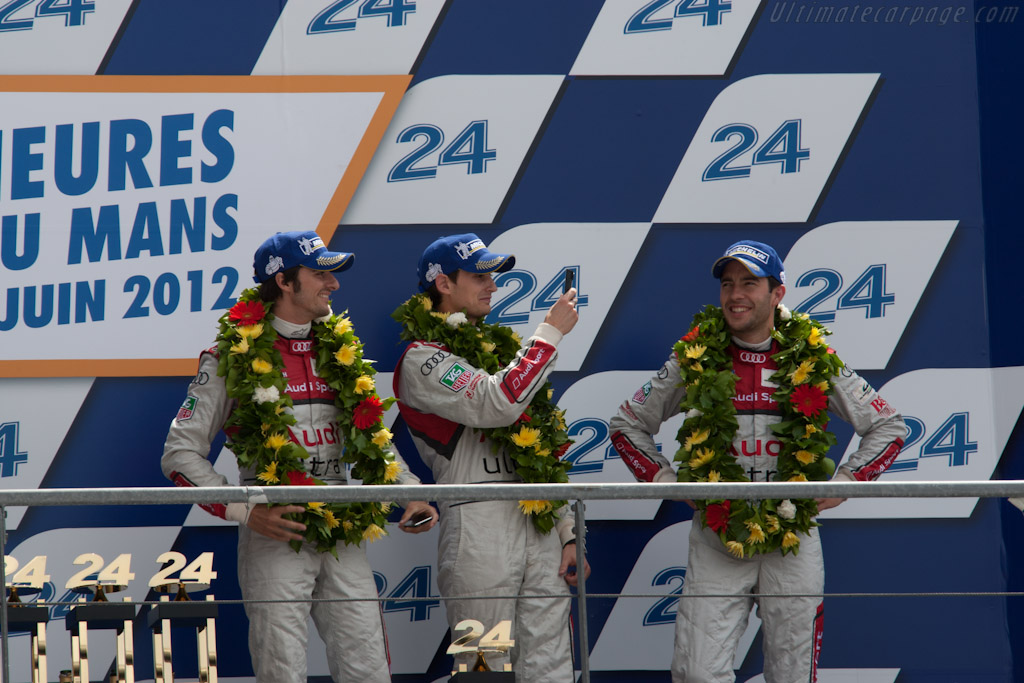 The podium   - 2012 24 Hours of Le Mans
