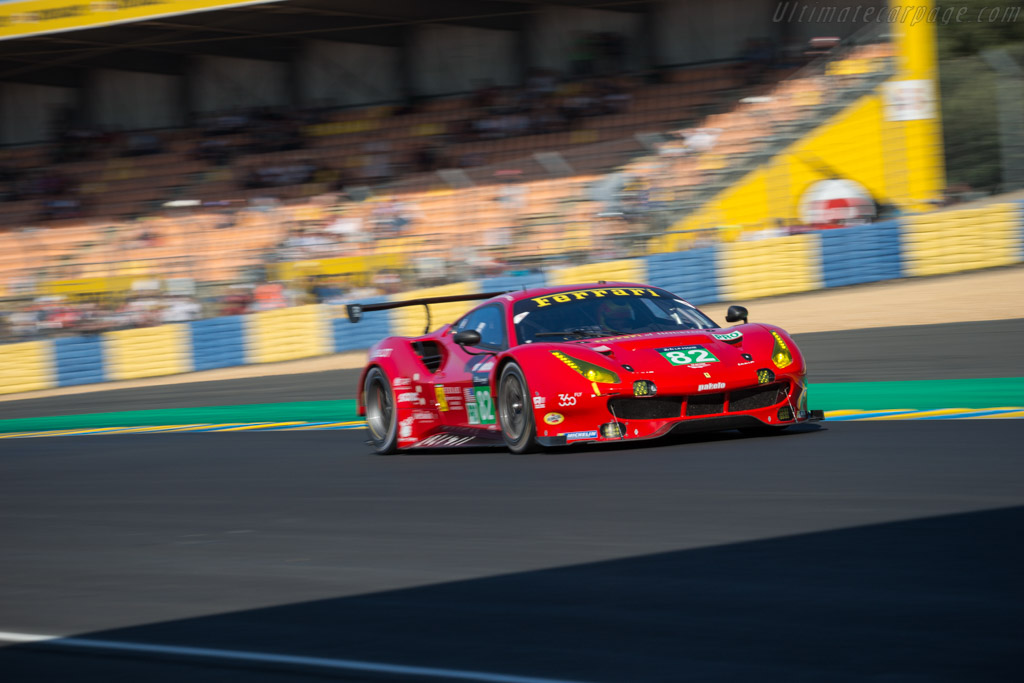 Ferrari 488 GTE - Chassis: 3820 - Entrant: Risi Competizione - Driver: Toni Vilander / Giancarlo Fisichella / Pierre Kaffer - 2017 24 Hours of Le Mans