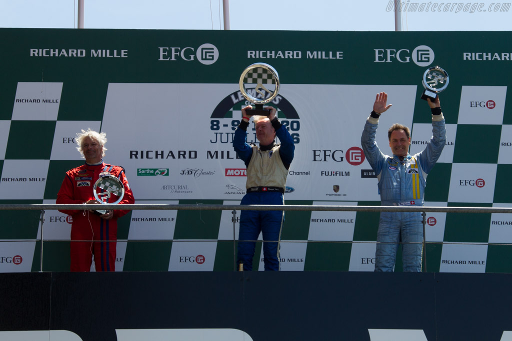 The podium   - 2016 Le Mans Classic