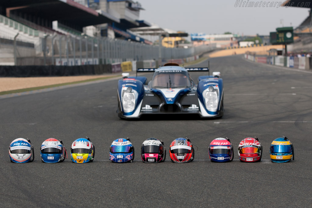 Peugeot helmets   - 2011 Le Mans Test