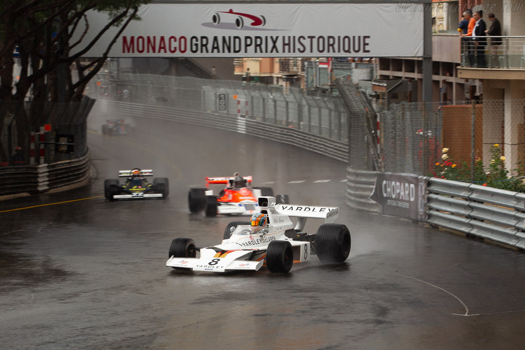 McLaren M23 - Chassis: M23-4 - Entrant: Rofgo Racing - Driver: Stuart Hall - 2018 Monaco Historic Grand Prix