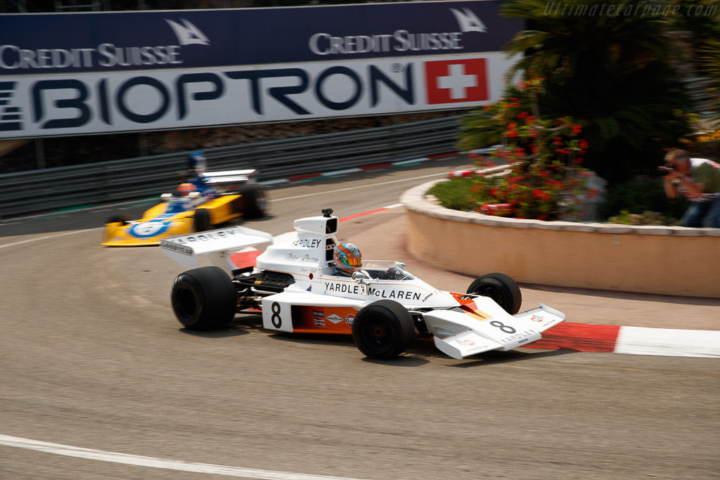 McLaren M23 - Chassis: M23-4 - Entrant: Rofgo Racing - Driver: Stuart Hall - 2018 Monaco Historic Grand Prix