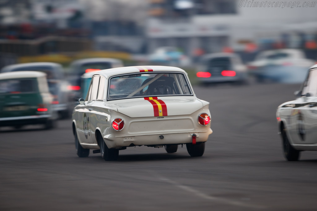 Lotus Cortina  - Driver: Shaun Lynn - 2018 Goodwood Members' Meeting