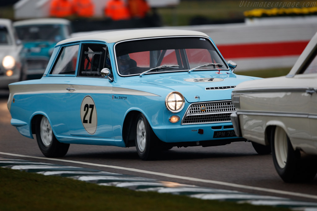 Lotus Cortina  - Driver: Mark Sumpter - 2018 Goodwood Members' Meeting