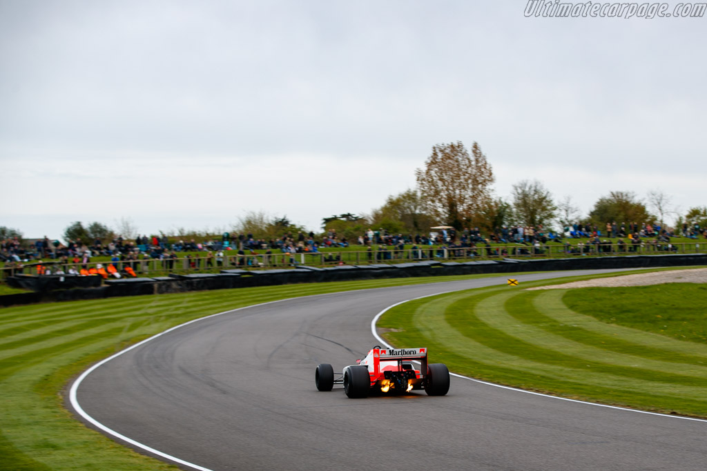 McLaren MP4/2B TAG Porsche - Chassis: MP4/2B - 4 - Entrant: Garage 56 - Driver: Chris Goodwin - 2024 Goodwood Members' Meeting
