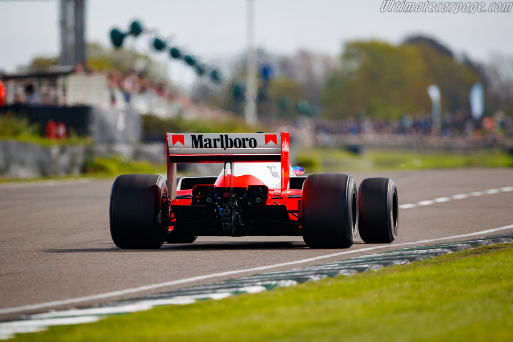 McLaren MP4/2B TAG Porsche - Chassis: MP4/2 - 4 - Entrant: Garage 56 - Driver: Chris Goodwin - 2024 Goodwood Members' Meeting