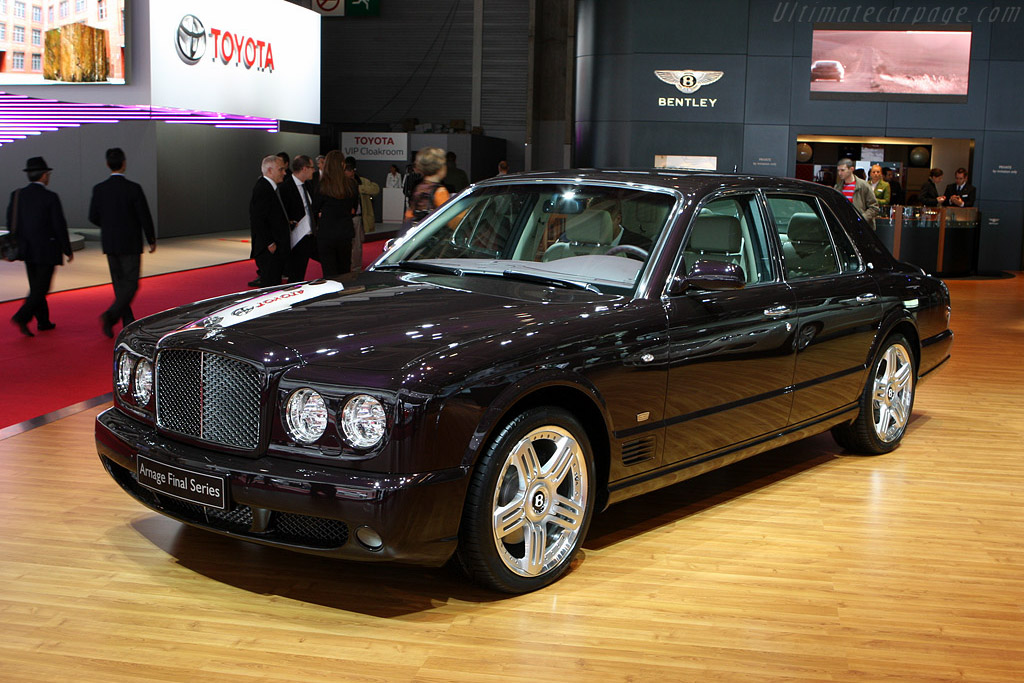 Bentley Arnage Final Series   - 2008 Mondial de l'Automobile Paris