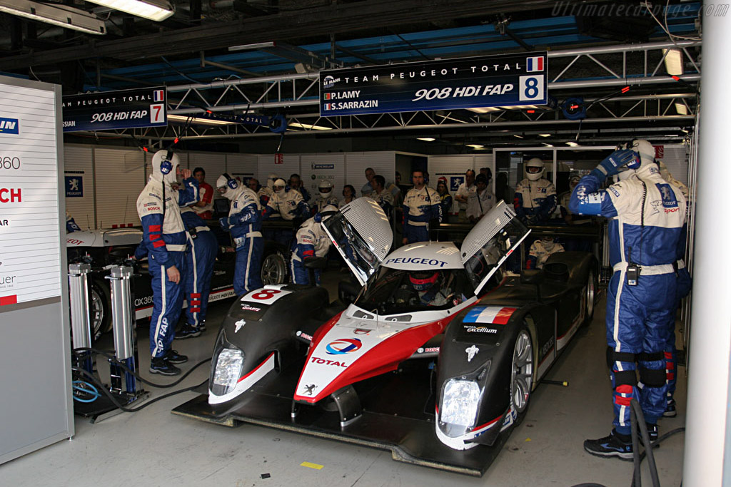 Still heavily guarded - Chassis: 908-03 - Entrant: Peugeot Sport Total - 2007 Le Mans Series Monza 1000 km