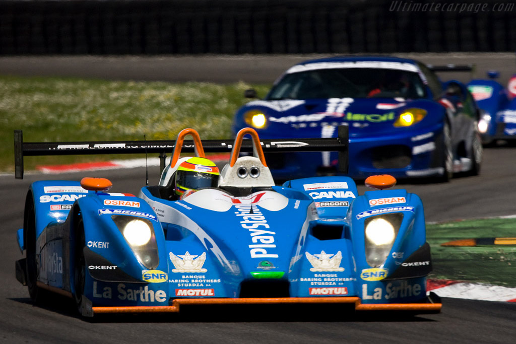 Best of the rest after a last lap move - Chassis: 01-07  - 2008 Le Mans Series Monza 1000 km