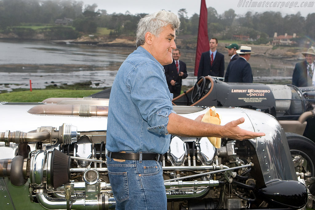 Jay Leno and his Tank car   - 2008 Pebble Beach Concours d'Elegance