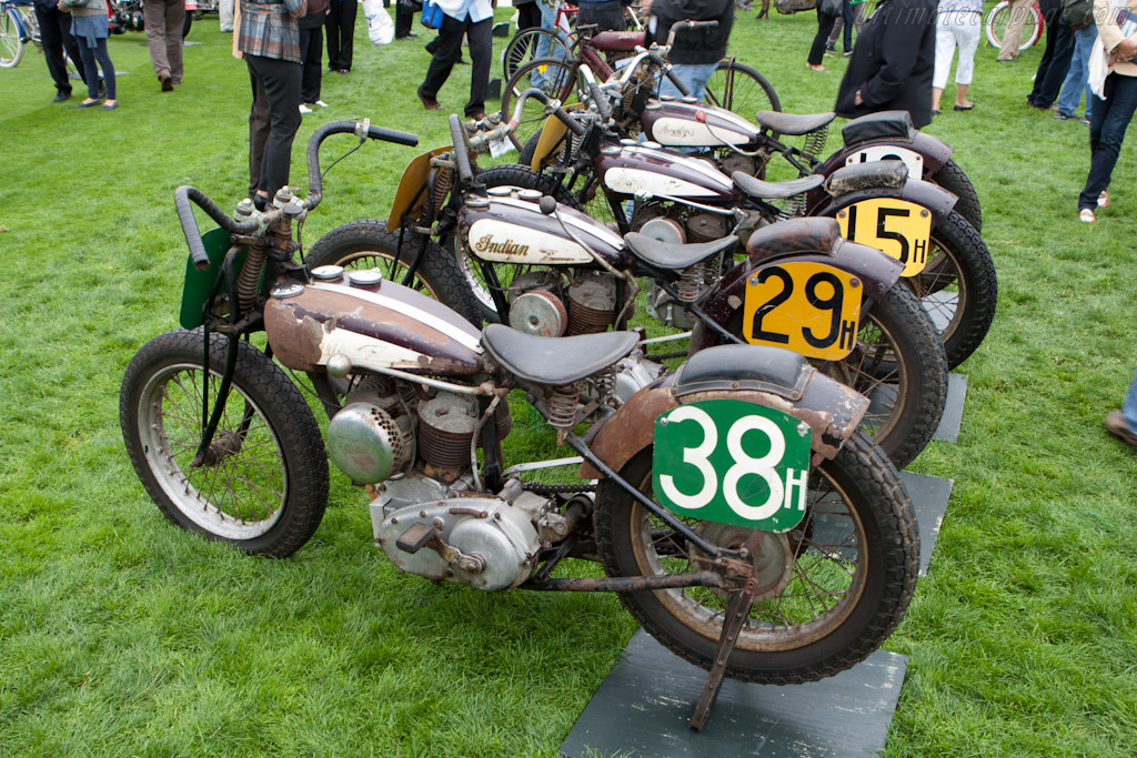Indian Scout Team Racers   - 2010 Pebble Beach Concours d'Elegance