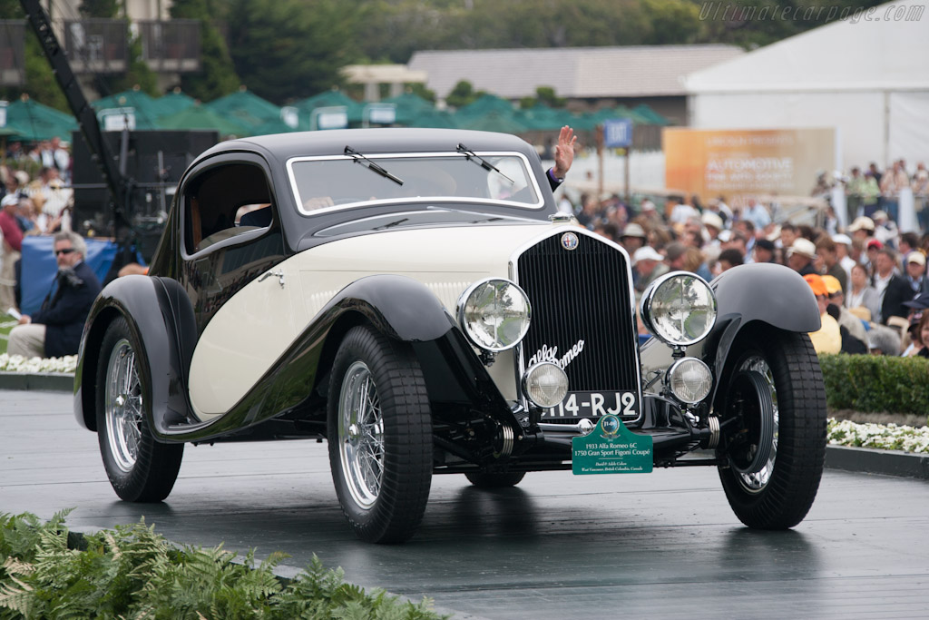 Alfa Romeo 6C 1750 GS Figoni Coupe - Chassis: 121215054  - 2012 Pebble Beach Concours d'Elegance