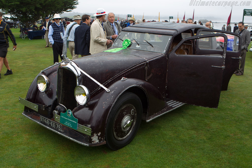 Voisin C25 Clairiere - Chassis: 50017 - Entrant: Bill & Linda Pope - 2013 Pebble Beach Concours d'Elegance