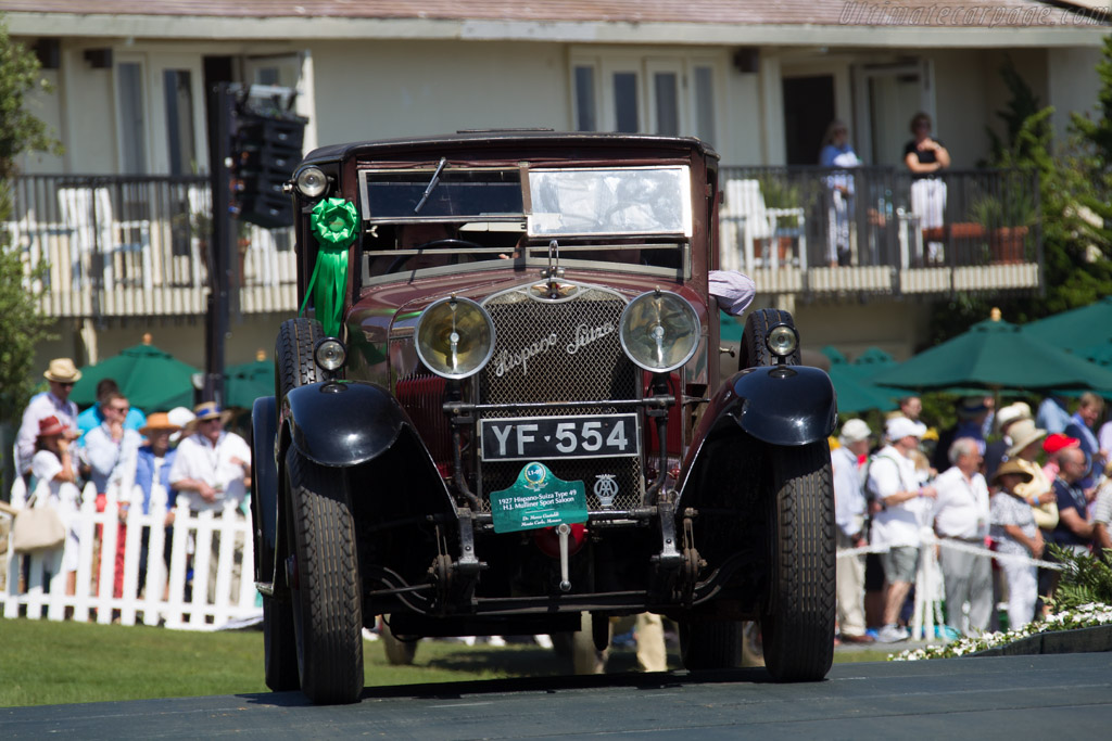 Hispano Suiza Type 49 Mulliner Sport Saloon - Chassis: 7874 - Entrant: Dr. Mario Gastaldi - 2015 Pebble Beach Concours d'Elegance