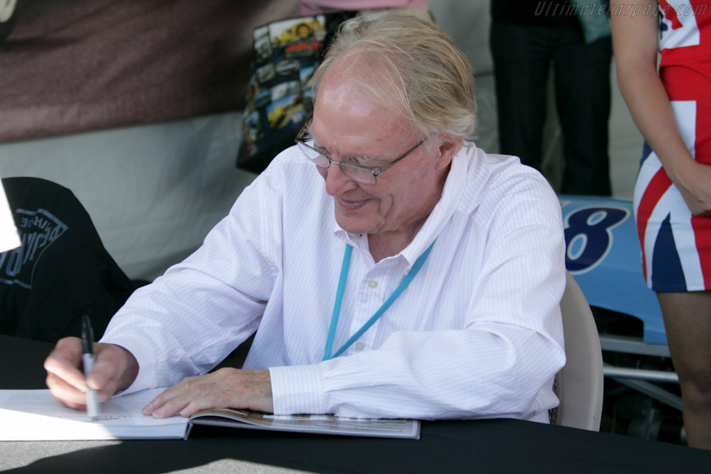 Dan Gurney signing autographs   - 2010 Monterey Motorsports Reunion