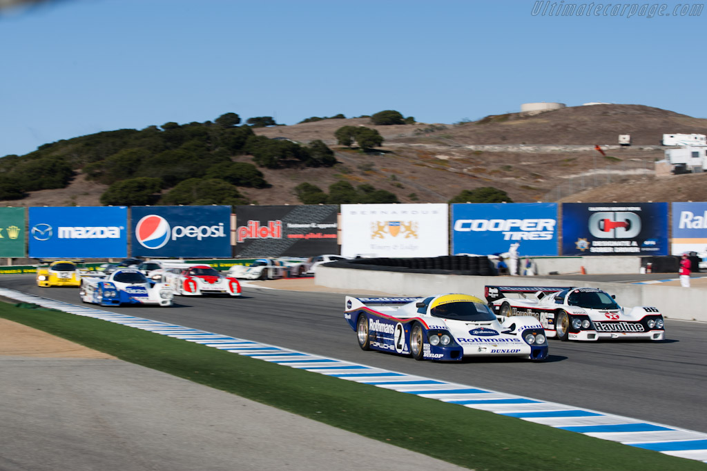Off they go   - 2010 Monterey Motorsports Reunion