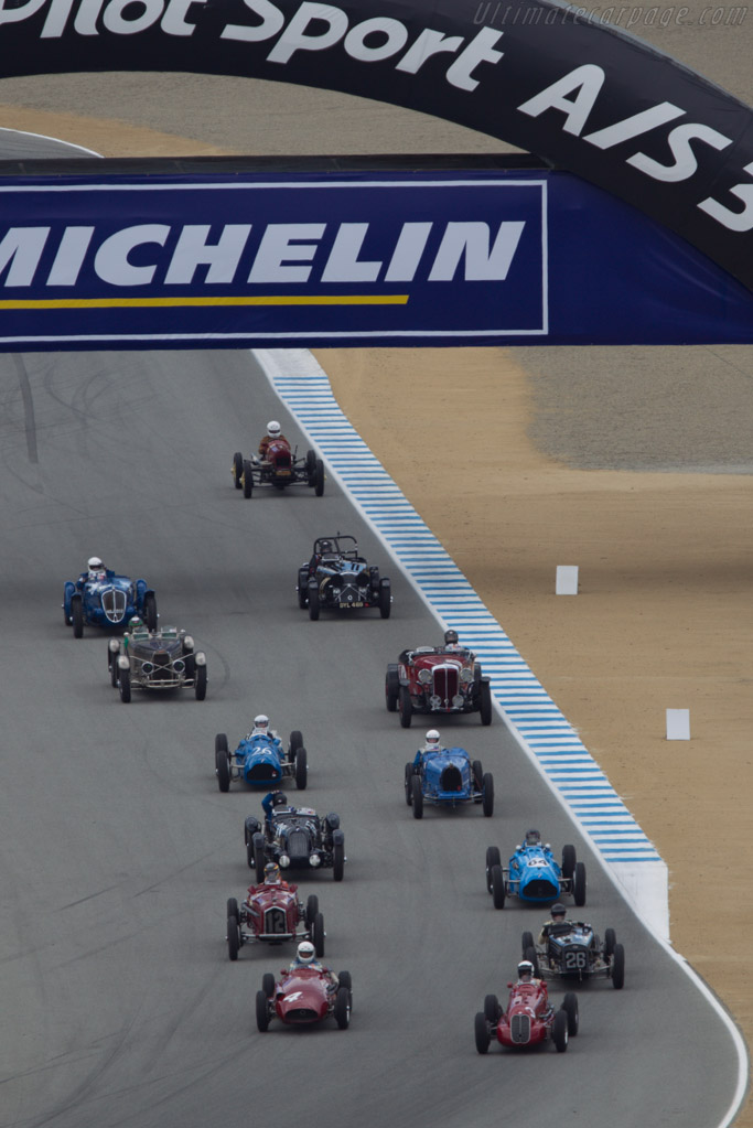 Off they go   - 2013 Monterey Motorsports Reunion