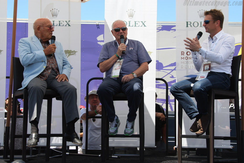 Sir Stirling Moss with Allan McNish   - 2014 Monterey Motorsports Reunion