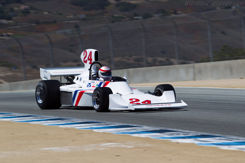 Hesketh 308 - Chassis: 308/2 - Entrant: Fredric Fatien - Driver: Ron Maydon - 2015 Monterey Motorsports Reunion