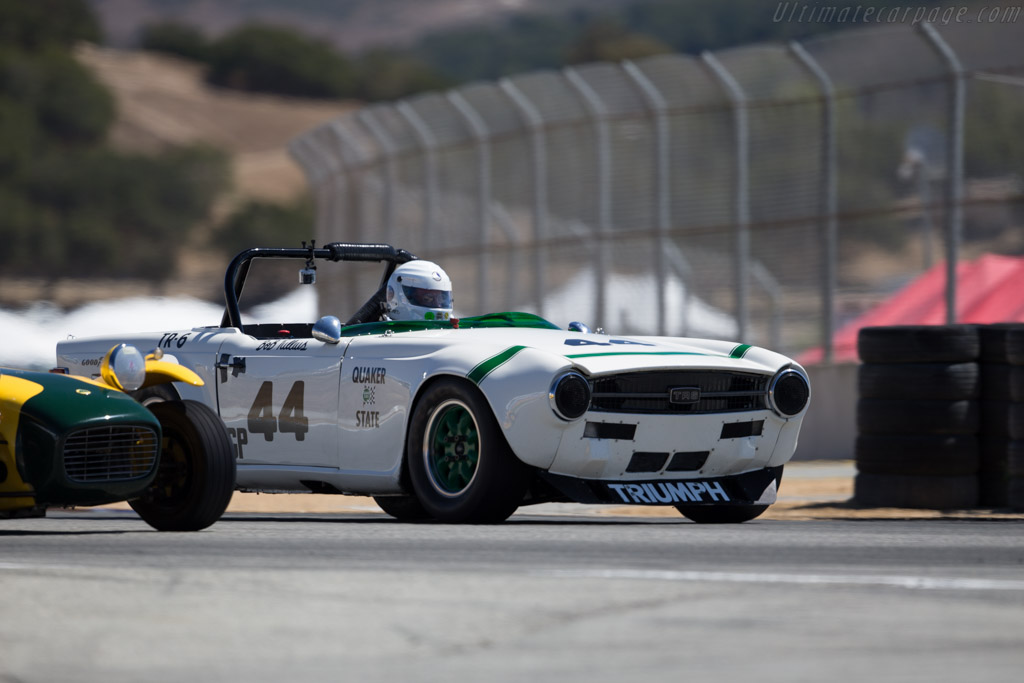 Triumph TR6  - Driver: Bill Warner - 2015 Monterey Motorsports Reunion