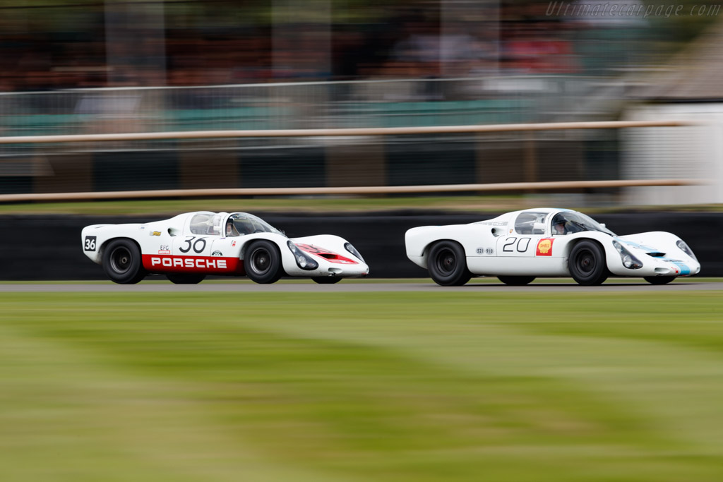 Porsche 910 - Chassis: 910-005 - Entrant: Uwe Bruschnik - Driver: Jürgen Rudolph - 2018 Goodwood Revival