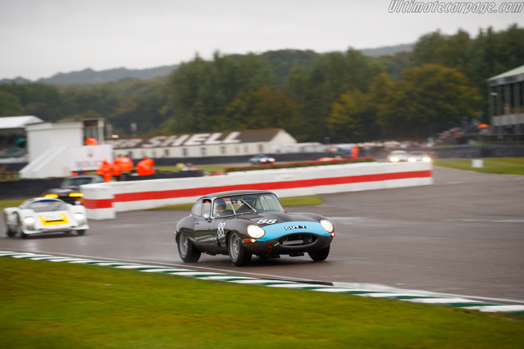 Jaguar E-type FHC  - Entrant: Richard Kent - Driver: Alex Brundle / Richard Kent - 2024 Goodwood Revival