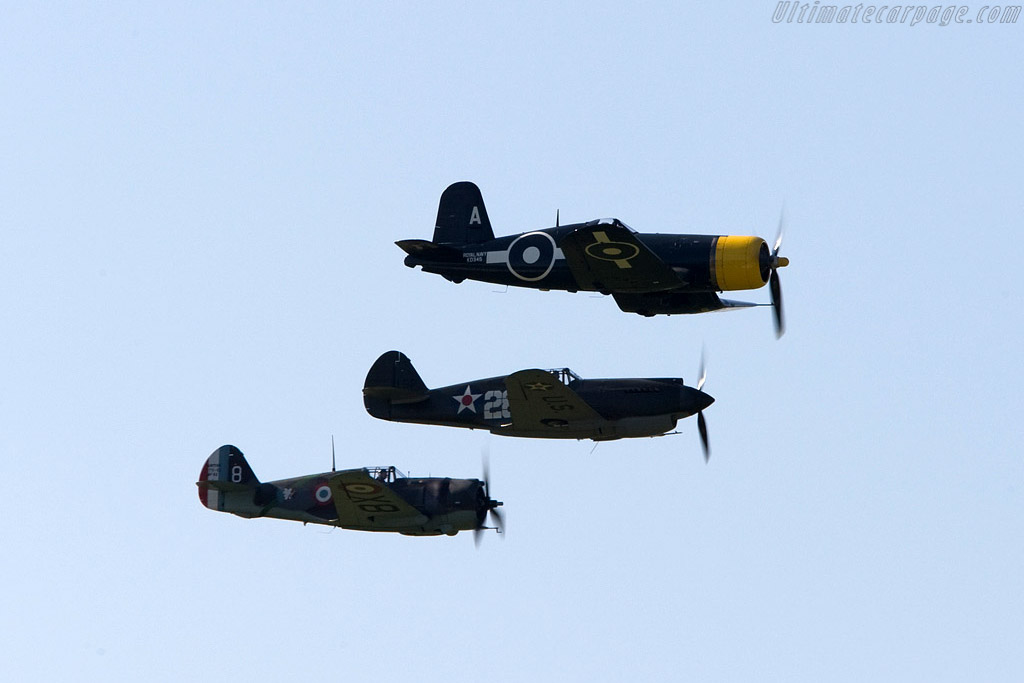 Hawk, Warhawk and Corsair   - 2008 Goodwood Revival