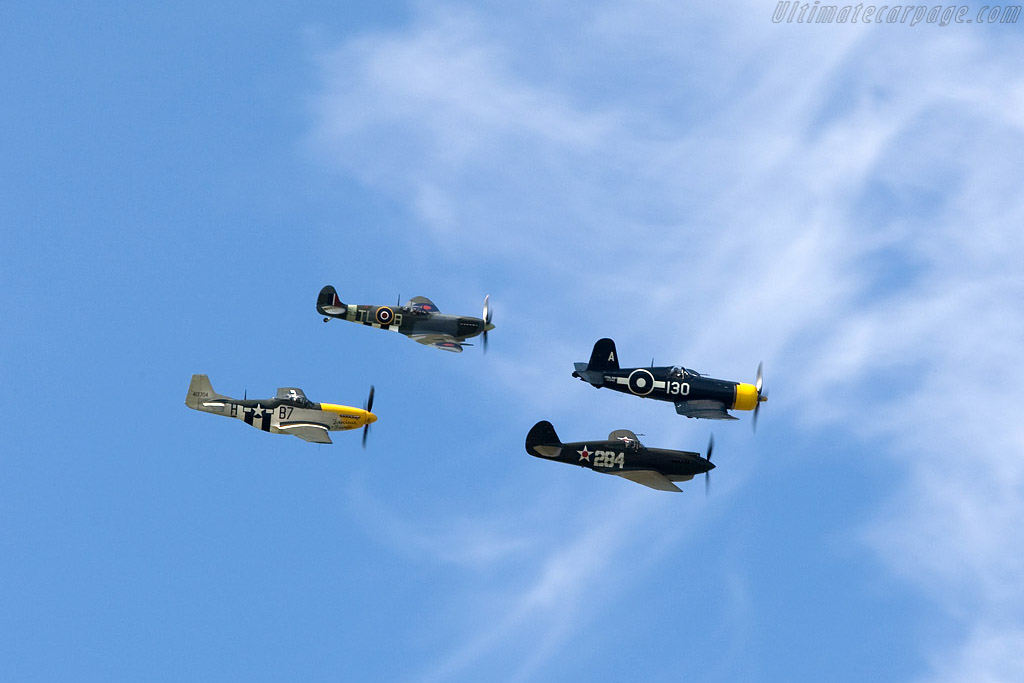 Mustang, Spitfire, Warhawk and Corsair   - 2008 Goodwood Revival