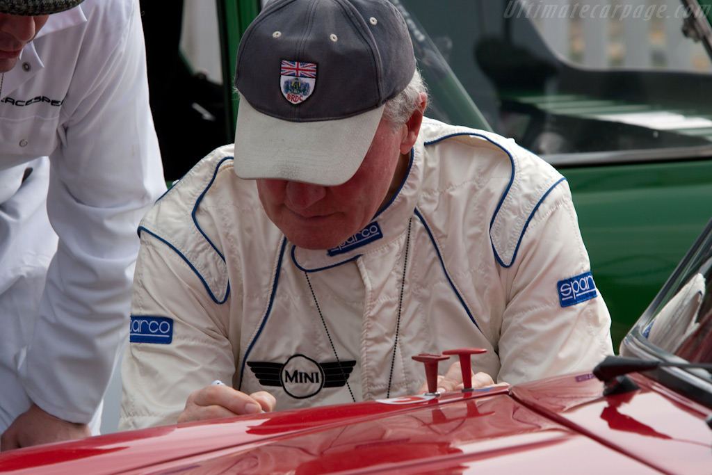 Paddy Hopkirk signs a Mini   - 2009 Goodwood Revival