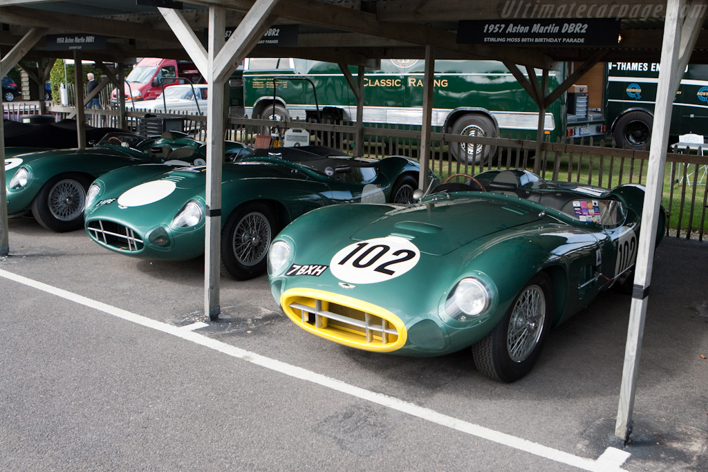 The two Aston Martin DBR2s reunited - Chassis: DBR2/2 - Entrant: Greg Whitten - 2009 Goodwood Revival
