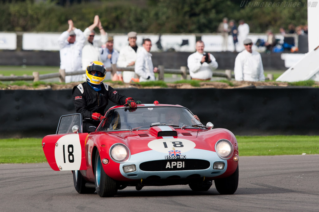 Jean-Marc Gounon celebrating the victory   - 2010 Goodwood Revival