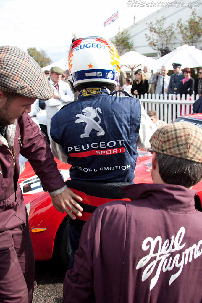 Duct-tape seat for Nicolas Minassian   - 2011 Goodwood Revival