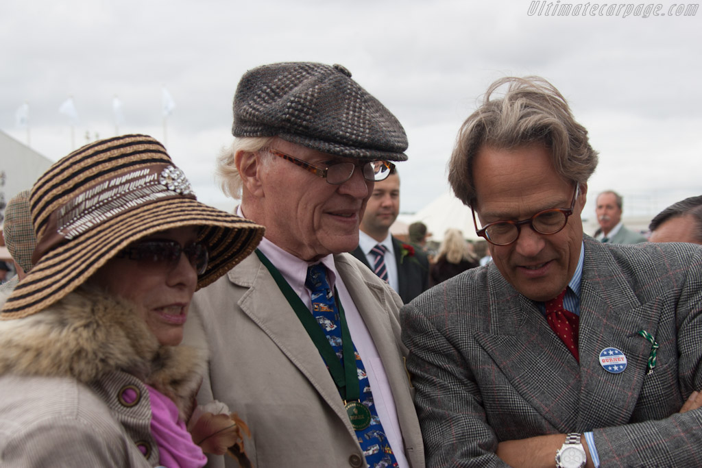 Evi and Dan Gurney with Lord March   - 2012 Goodwood Revival