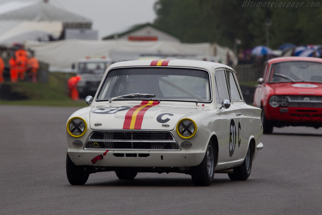 Lotus Cortina  - Entrant: Shaun Lynn - Driver: David Richards - 2013 Goodwood Revival