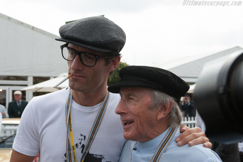 Mark Webber & Jackie Stewart   - 2014 Goodwood Revival
