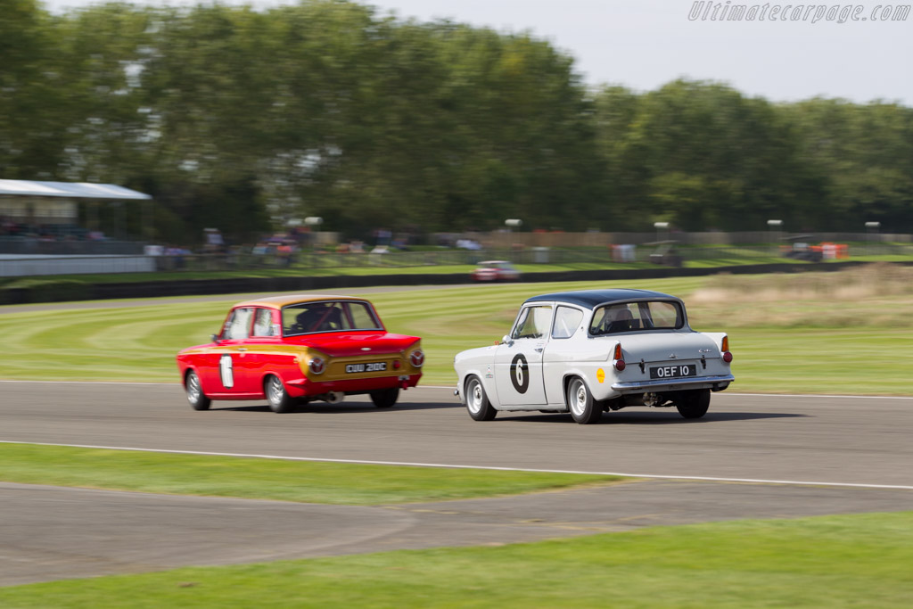 Ford Anglia 105E  - Entrant: Crispin Schlaefli - Driver: Tony Jardine - 2015 Goodwood Revival