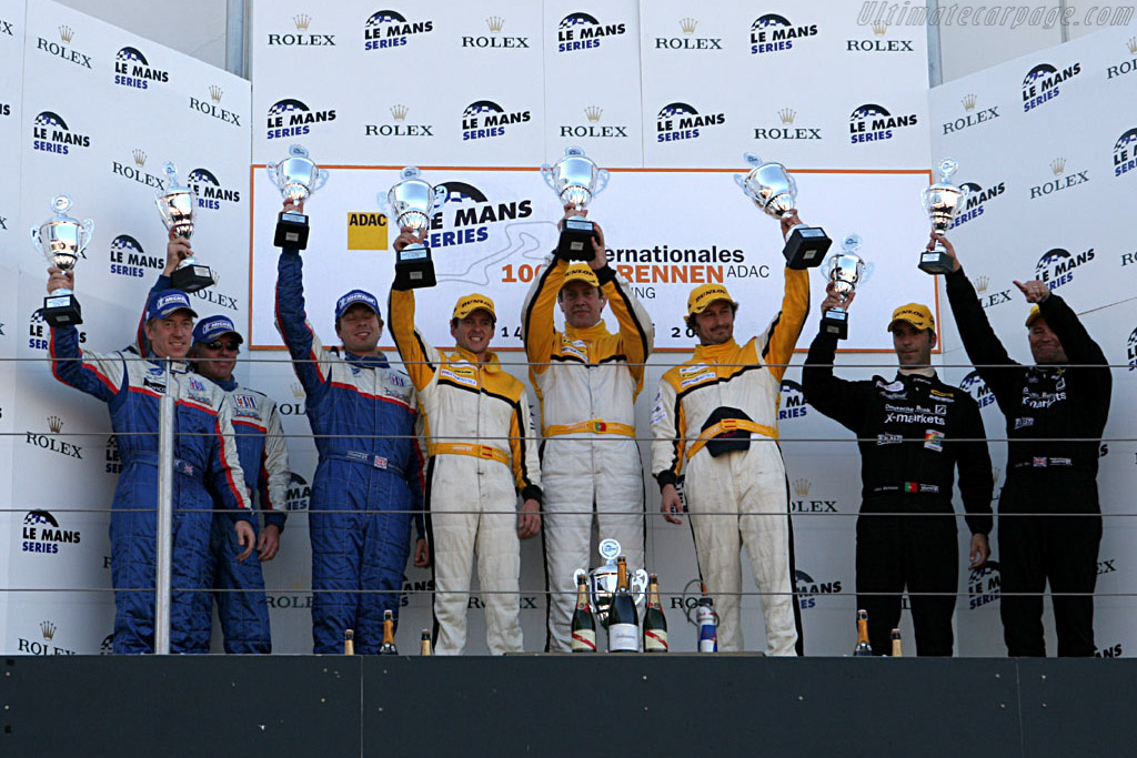 Six happy and two sour faces   - 2006 Le Mans Series Nurburgring 1000 km
