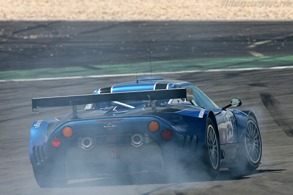 Lock-up for the Speedy Spyker - Chassis: XL9AB01G97Z363193 - Entrant: Speedy Racing Team - 2007 Le Mans Series Nurburgring 1000 km