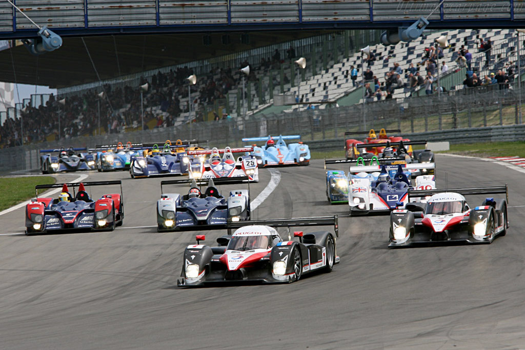 Off they go - Chassis: 908-02 - Entrant: Team Peugeot Total - 2007 Le Mans Series Nurburgring 1000 km