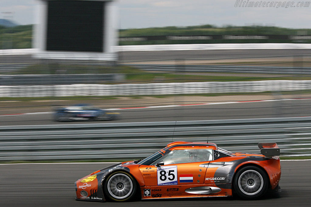 The Spykers going in opposite direction - Chassis: XL9GB11H150363098 - Entrant: Spyker Squadron - 2007 Le Mans Series Nurburgring 1000 km