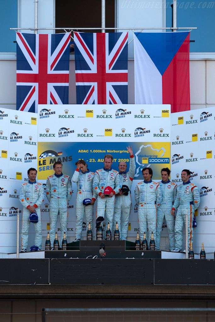 Powder blue podium   - 2009 Le Mans Series Nurburgring 1000 km