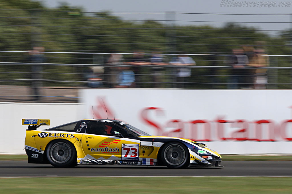 A podium for Alphand's C5-R - Chassis: 010 - Entrant: Luc Alphand Adventures - 2007 Le Mans Series Silverstone 1000 km
