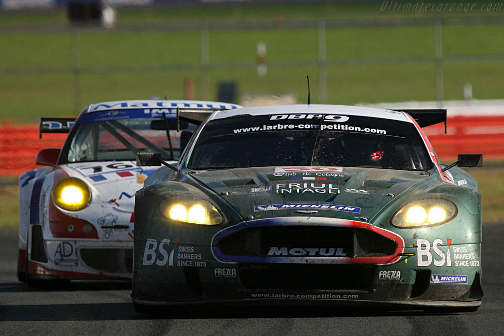 Dust and retirement for the #50 Larbre - Chassis: DBR9/2 - Entrant: AMR Larbre - 2007 Le Mans Series Silverstone 1000 km