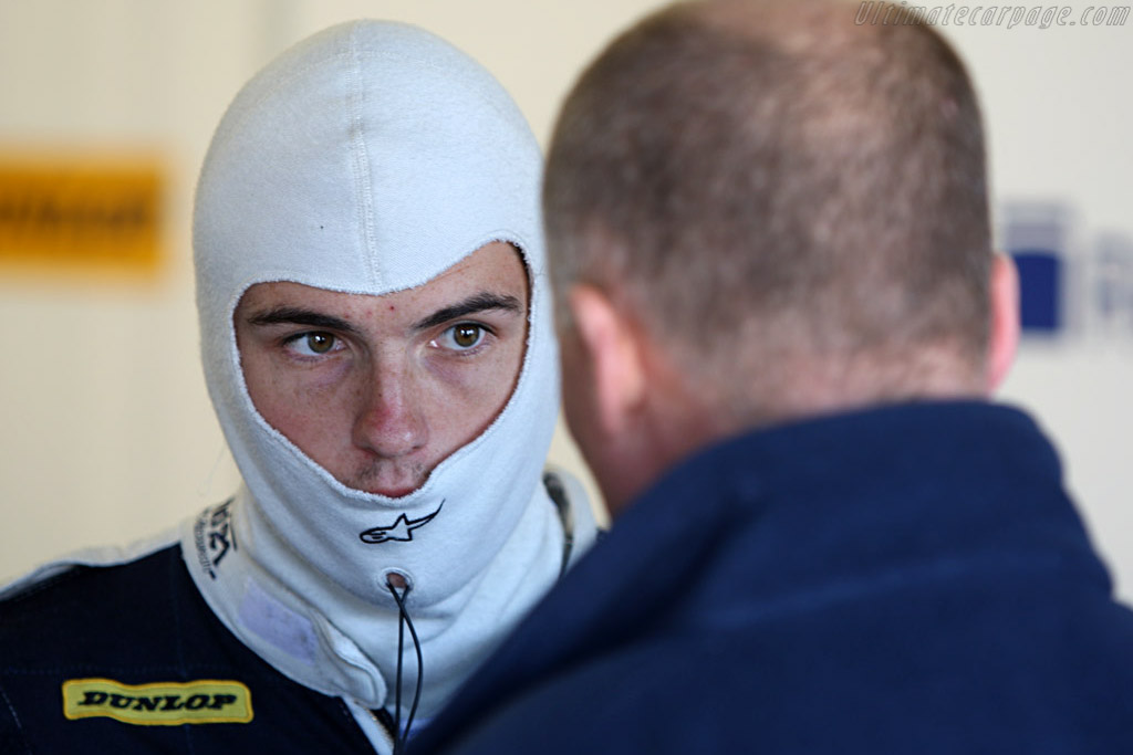 Stuart Hall receives instructions from Shorty   - 2007 Le Mans Series Silverstone 1000 km