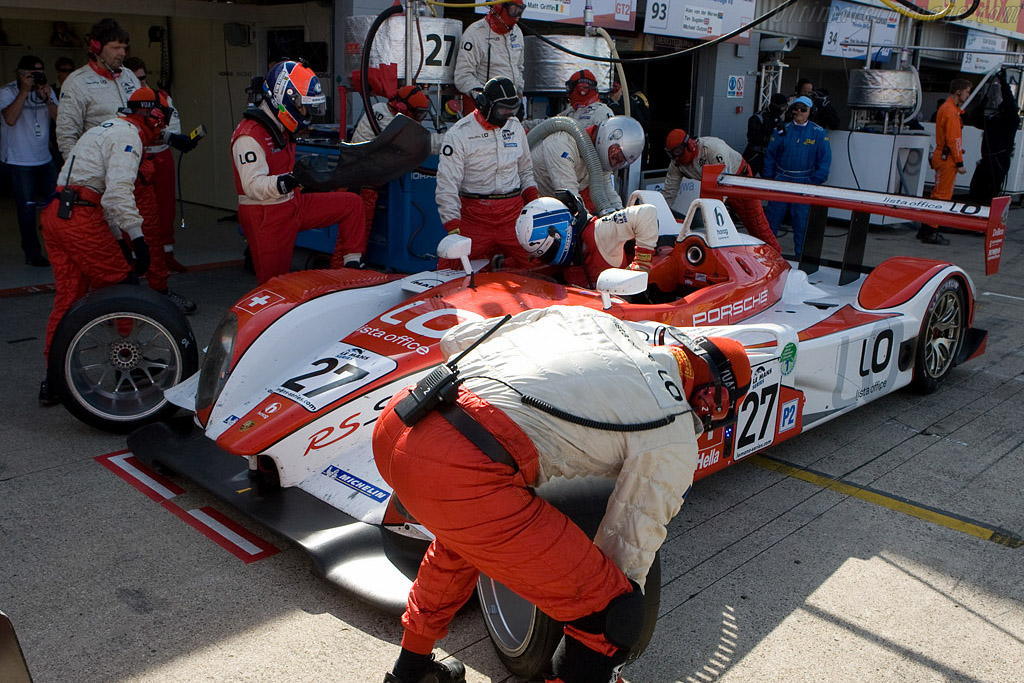 Fredy Lienhard's retirement - Chassis: 9R6 707  - 2008 Le Mans Series Silverstone 1000 km