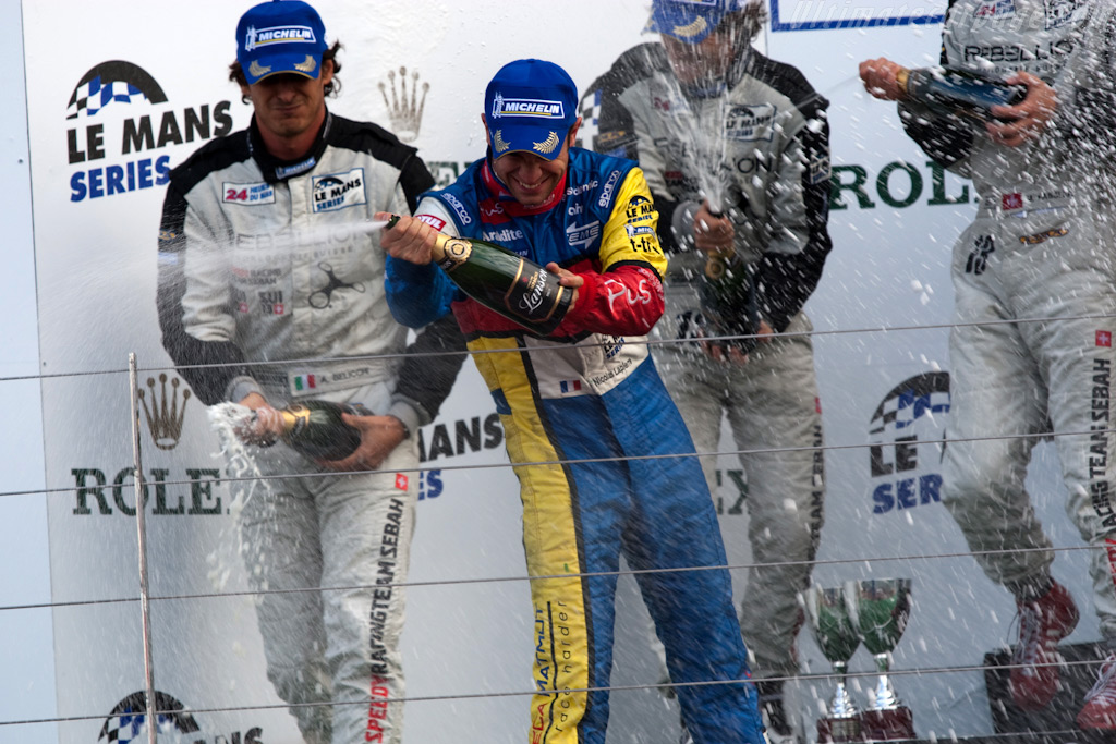 Elated Nicolas Lapierre   - 2009 Le Mans Series Silverstone 1000 km