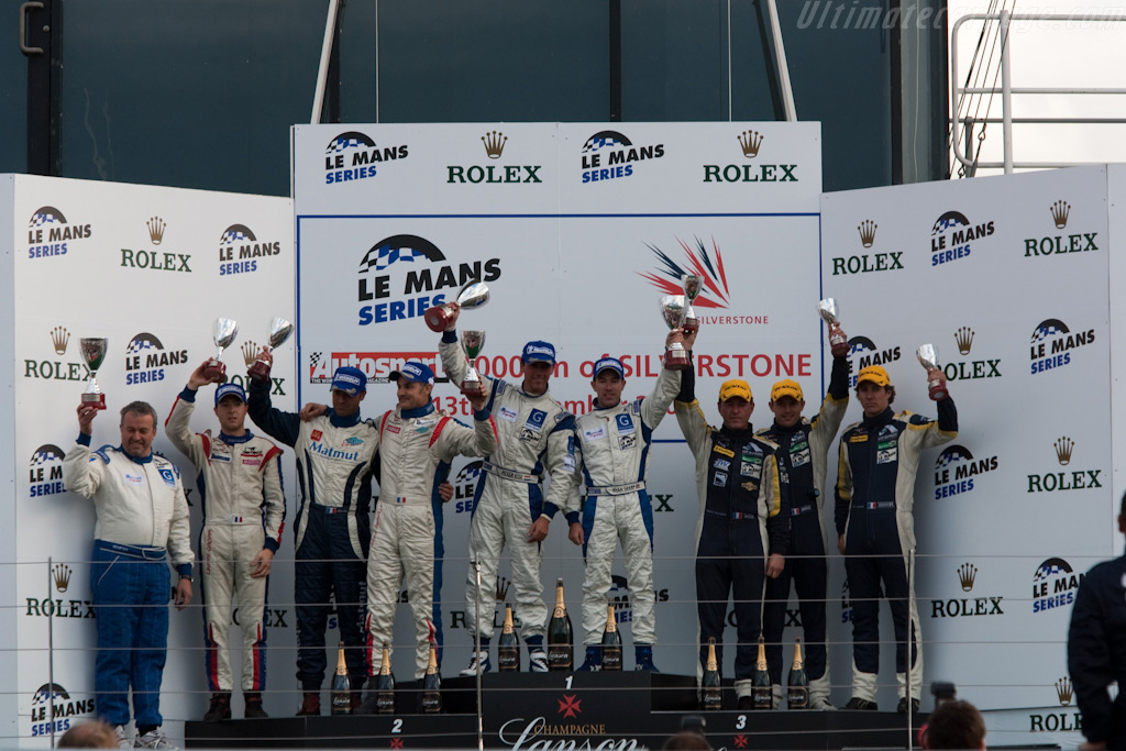 GT1 podium   - 2009 Le Mans Series Silverstone 1000 km