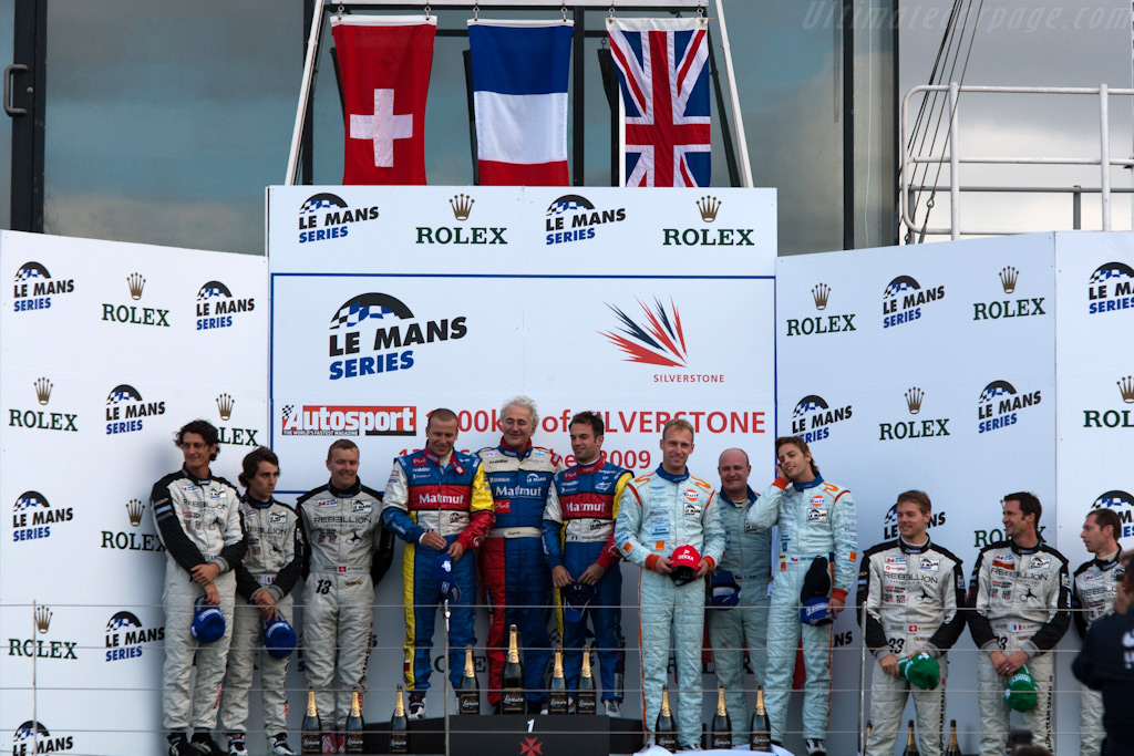 LMP1 podium   - 2009 Le Mans Series Silverstone 1000 km